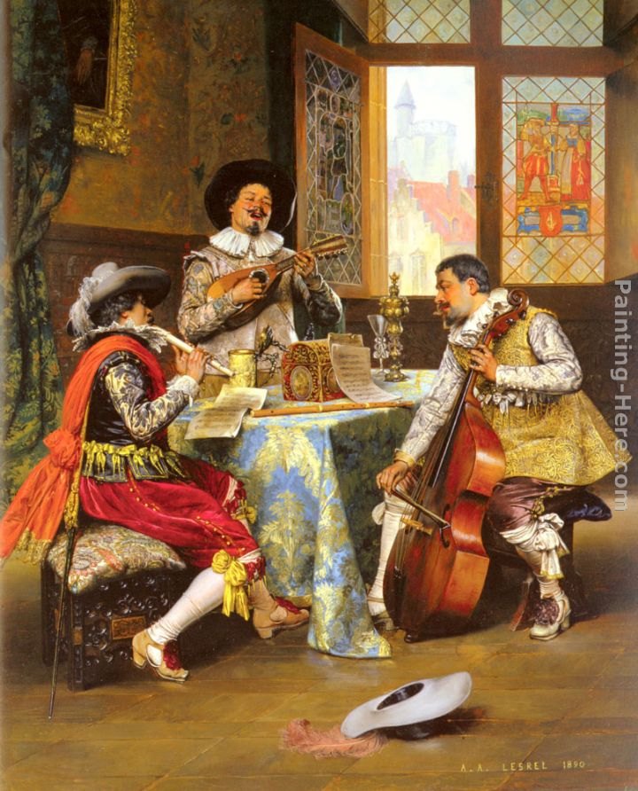 Adolphe Alexandre Lesrel The Musical Trio
